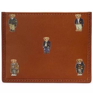 Men's Polo Bear Leather Card Case 3 available. Willing to negotiate price